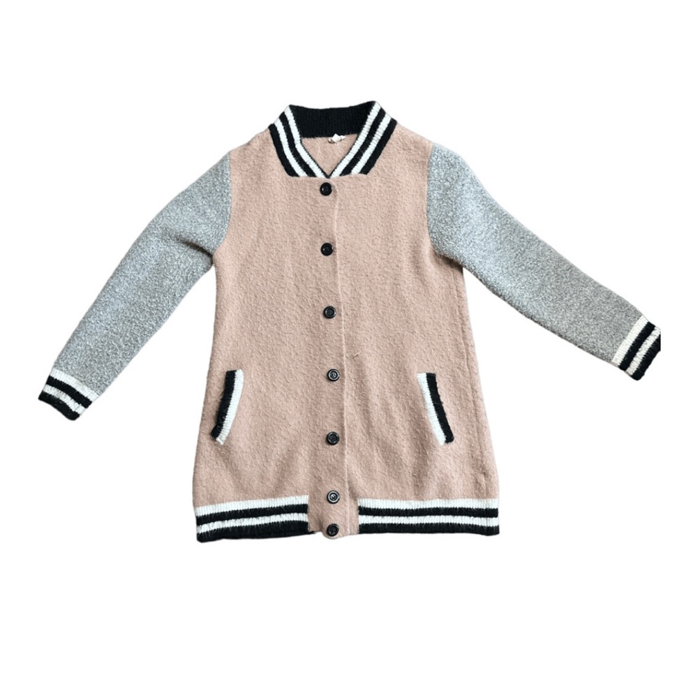 A knee length cardigan